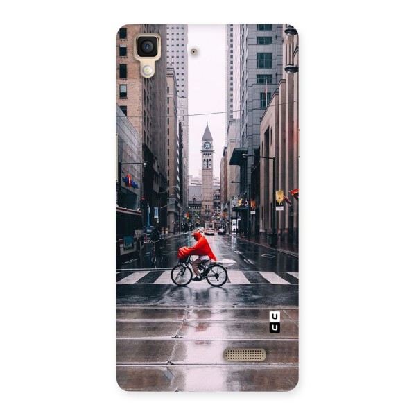 Red Bicycle Street Back Case for Oppo R7