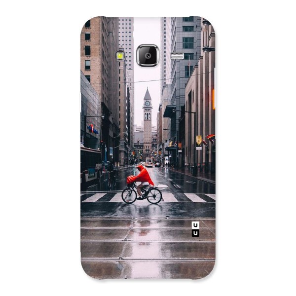 Red Bicycle Street Back Case for Samsung Galaxy J5