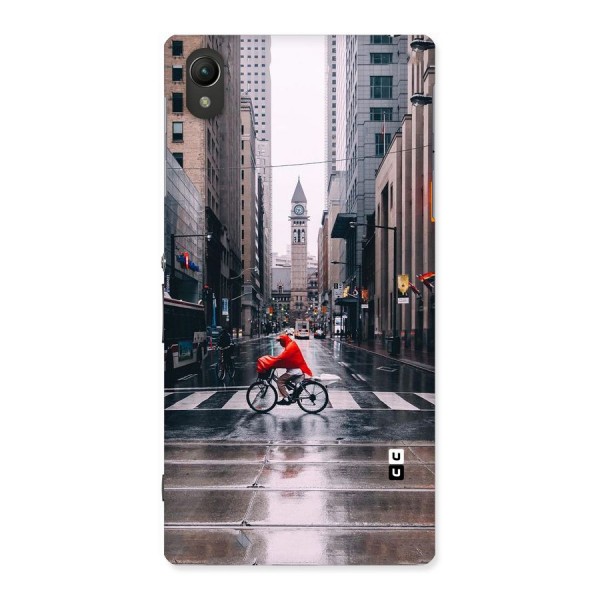 Red Bicycle Street Back Case for Sony Xperia Z1