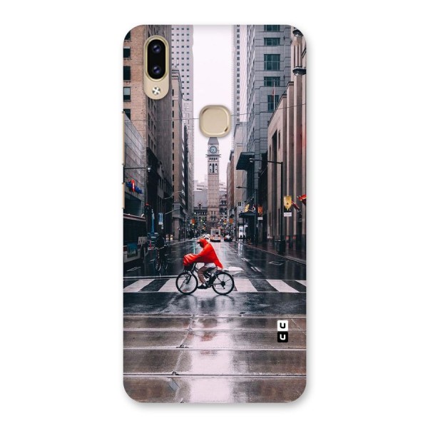 Red Bicycle Street Back Case for Vivo V9