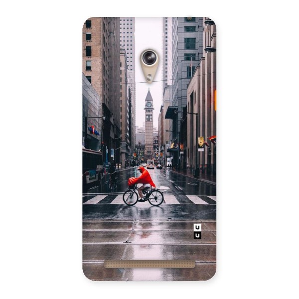 Red Bicycle Street Back Case for Zenfone 6