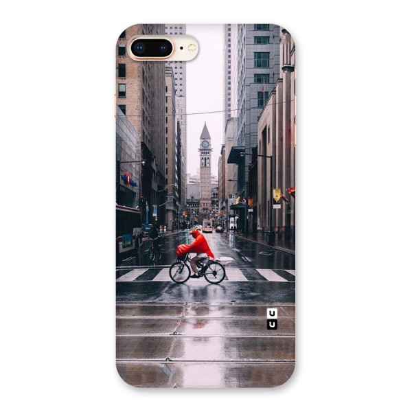 Red Bicycle Street Back Case for iPhone 8 Plus