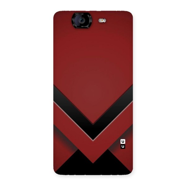 Red Black Fold Back Case for Canvas Knight A350