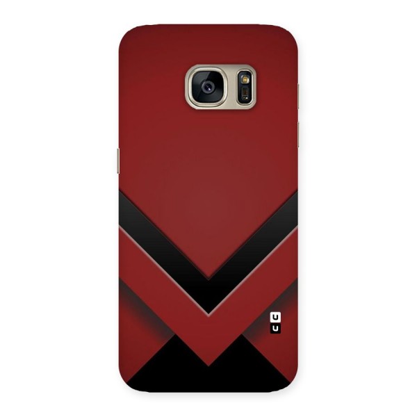 Red Black Fold Back Case for Galaxy S7