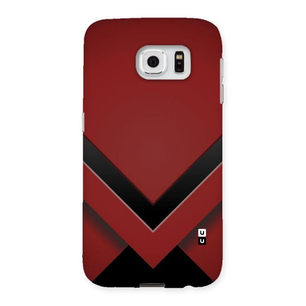 Red Black Fold Back Case for Samsung Galaxy S6