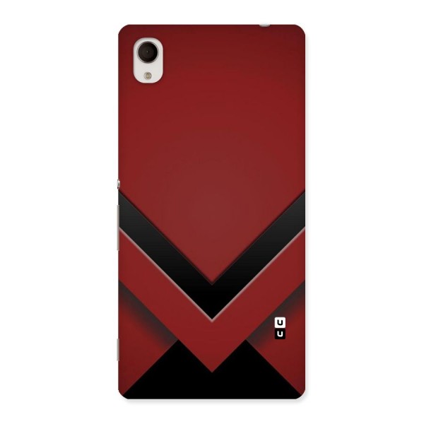 Red Black Fold Back Case for Xperia M4 Aqua