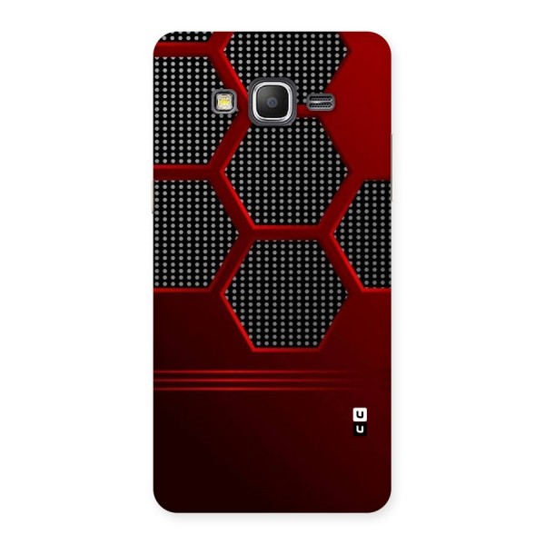 Red Black Hexagons Back Case for Galaxy Grand Prime