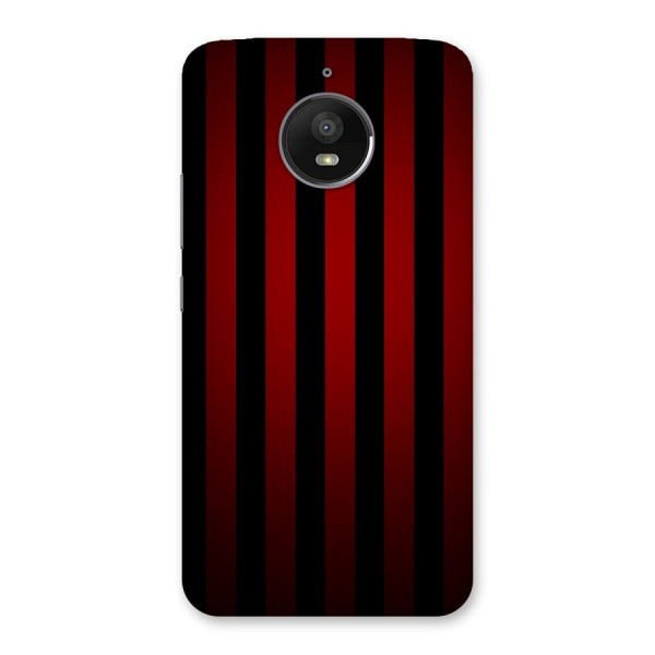 Red Black Stripes Back Case for Moto E4 Plus