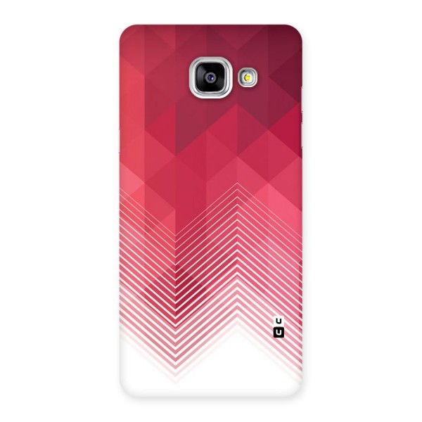 Red Chevron Abstract Back Case for Galaxy A5 2016