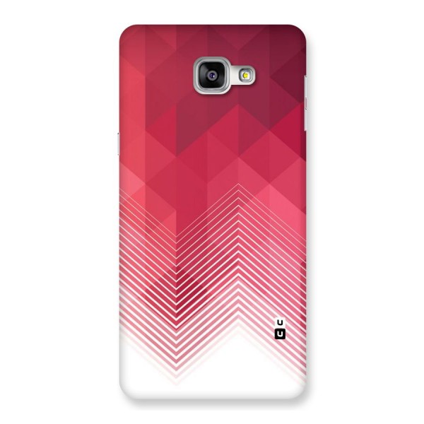 Red Chevron Abstract Back Case for Galaxy A9