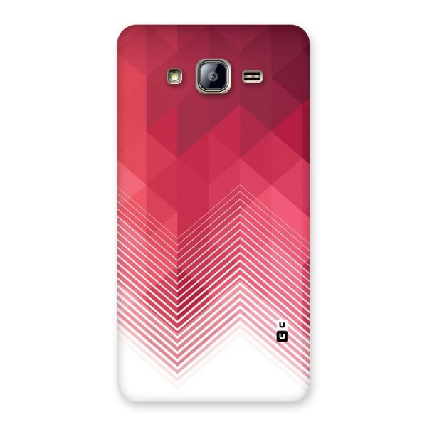 Red Chevron Abstract Back Case for Galaxy On5