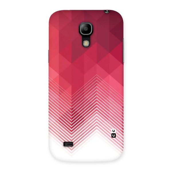 Red Chevron Abstract Back Case for Galaxy S4 Mini