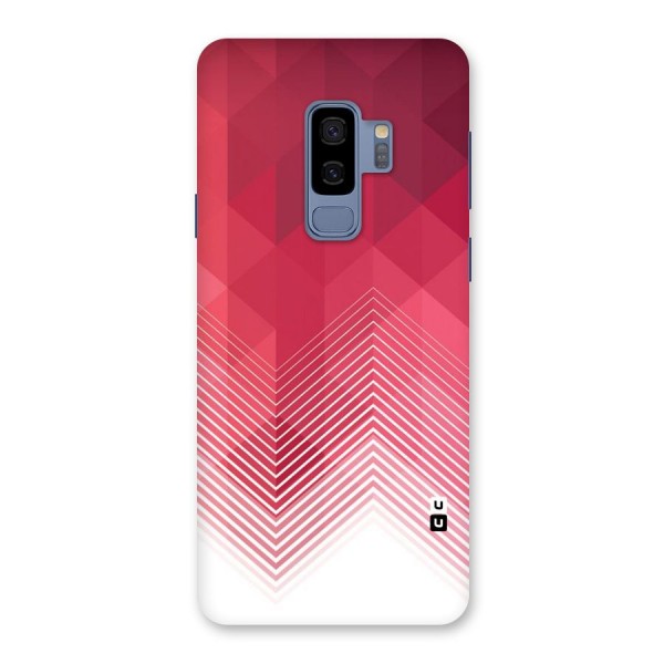 Red Chevron Abstract Back Case for Galaxy S9 Plus