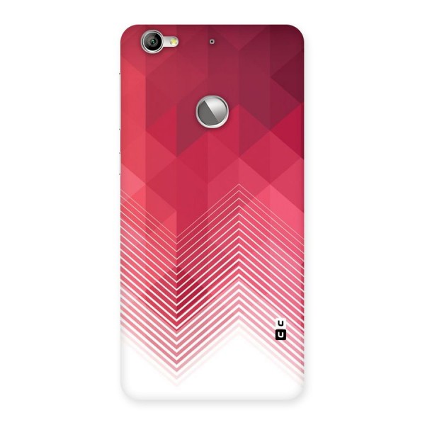 Red Chevron Abstract Back Case for LeTV Le 1s