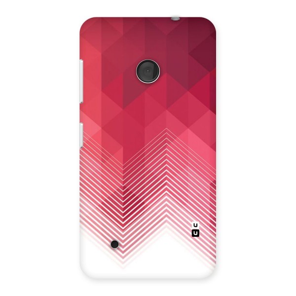 Red Chevron Abstract Back Case for Lumia 530