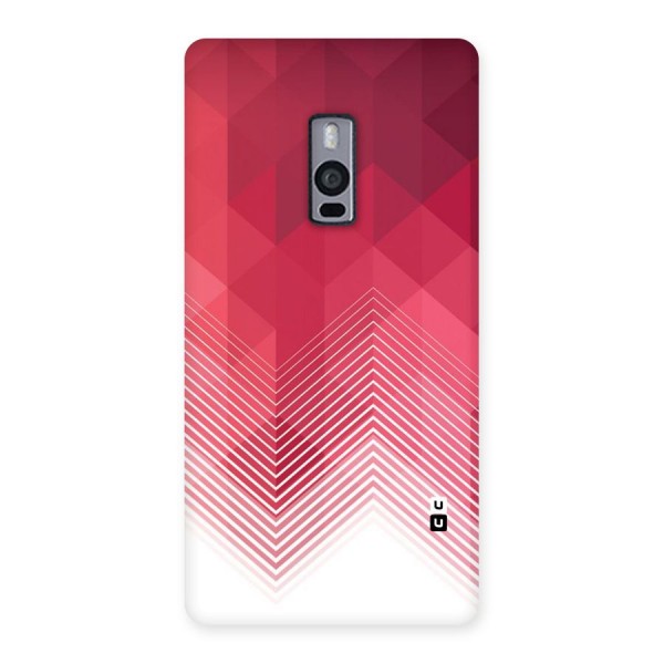 Red Chevron Abstract Back Case for OnePlus Two