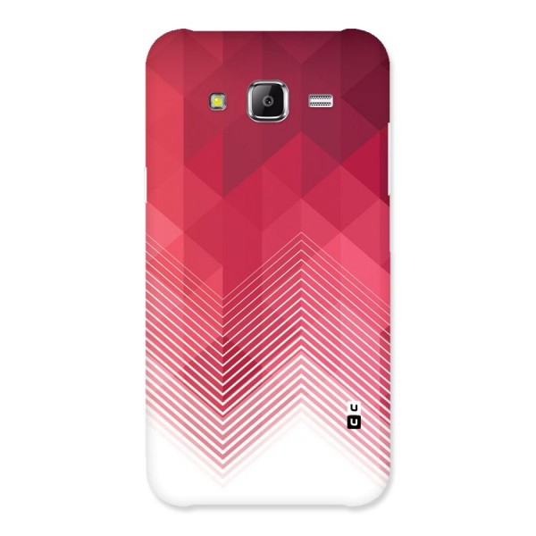 Red Chevron Abstract Back Case for Samsung Galaxy J5