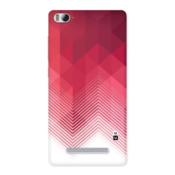 Red Chevron Abstract Back Case for Xiaomi Mi4i