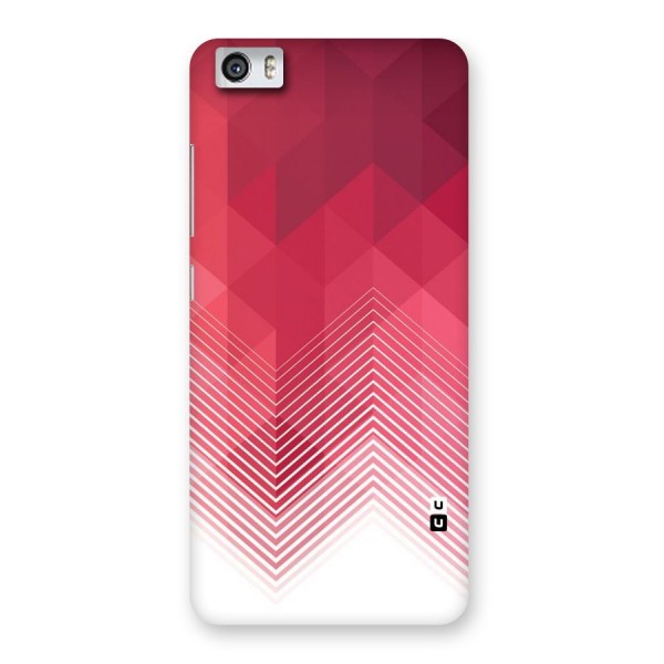 Red Chevron Abstract Back Case for Xiaomi Redmi Mi5