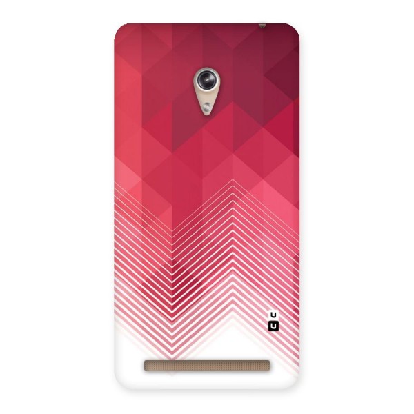 Red Chevron Abstract Back Case for Zenfone 6