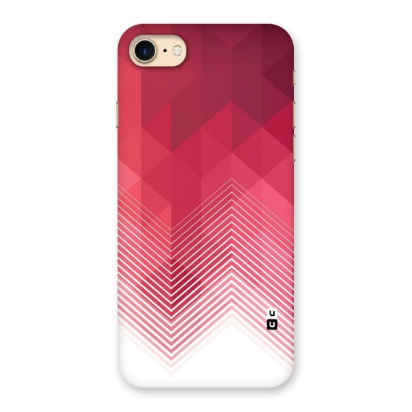 Red Chevron Abstract Back Case for iPhone 7