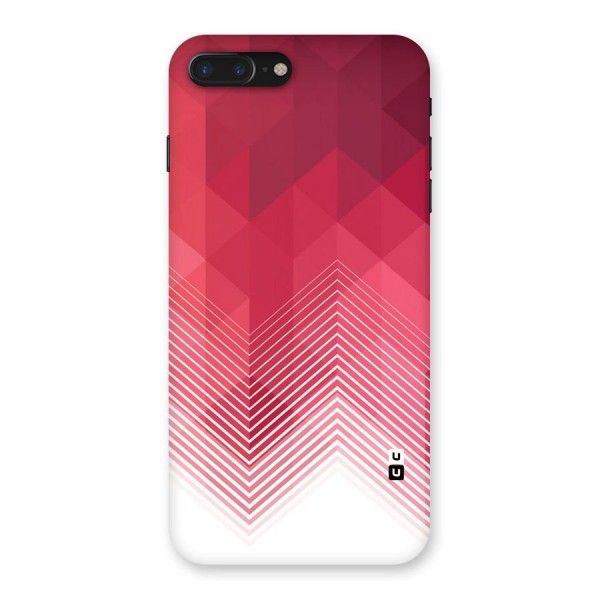 Red Chevron Abstract Back Case for iPhone 7 Plus