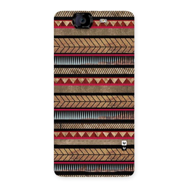 Red Indie Pattern Back Case for Canvas Knight A350