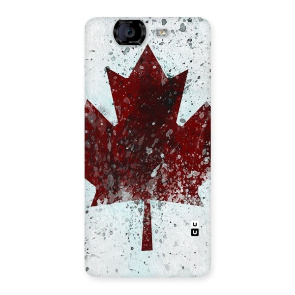 Red Maple Snow Back Case for Canvas Knight A350