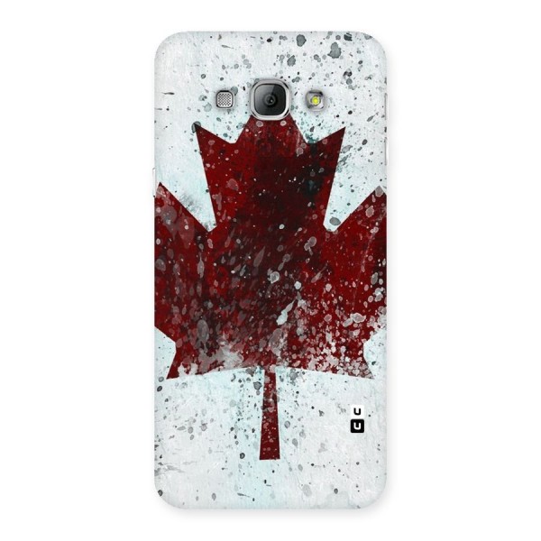 Red Maple Snow Back Case for Galaxy A8