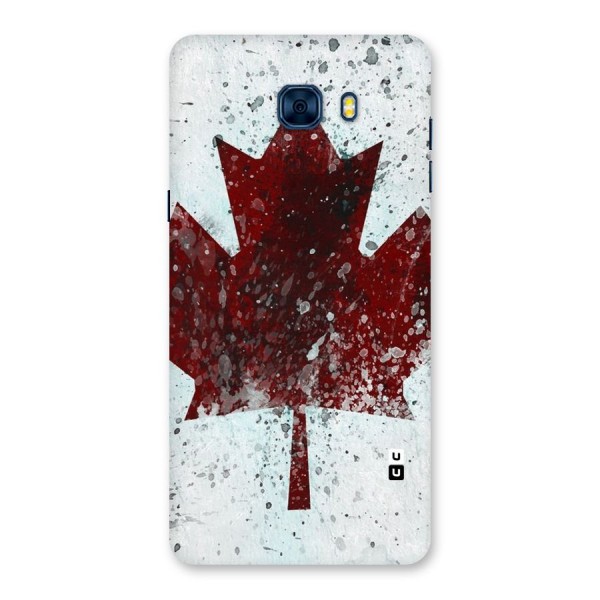 Red Maple Snow Back Case for Galaxy C7 Pro