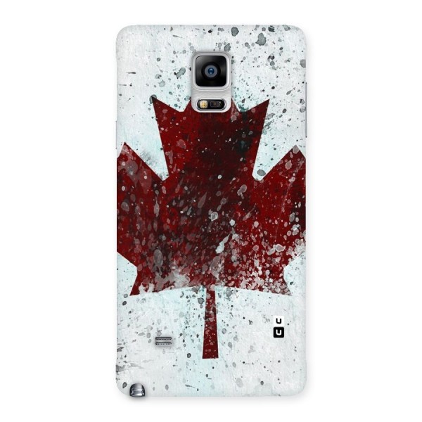 Red Maple Snow Back Case for Galaxy Note 4