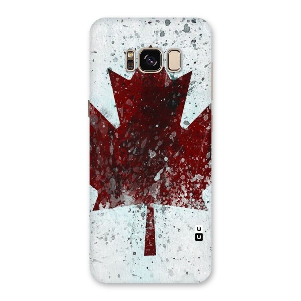 Red Maple Snow Back Case for Galaxy S8