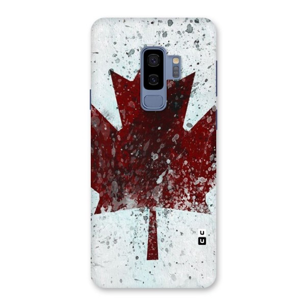 Red Maple Snow Back Case for Galaxy S9 Plus