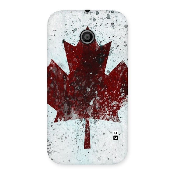 Red Maple Snow Back Case for Moto E