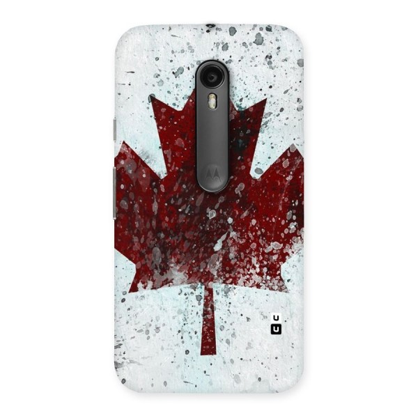 Red Maple Snow Back Case for Moto G3