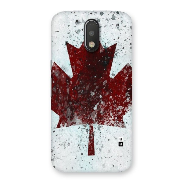 Red Maple Snow Back Case for Motorola Moto G4