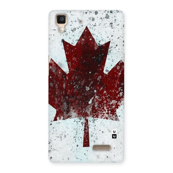 Red Maple Snow Back Case for Oppo R7