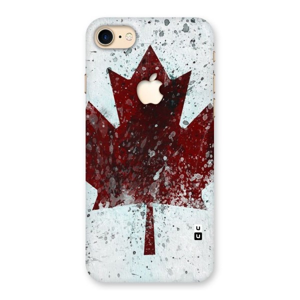 Red Maple Snow Back Case for iPhone 7 Apple Cut