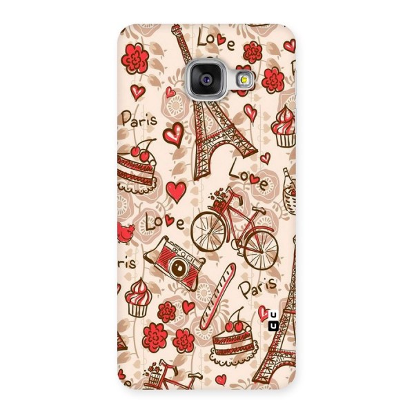 Red Peach City Back Case for Galaxy A3 2016