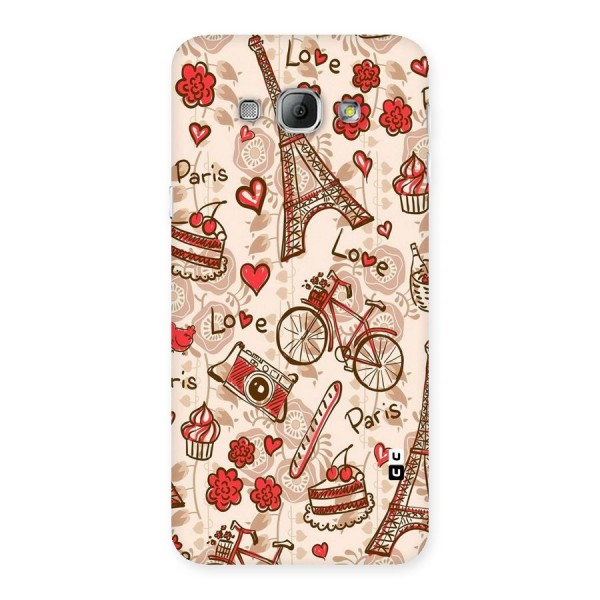 Red Peach City Back Case for Galaxy A8