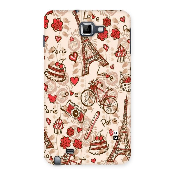 Red Peach City Back Case for Galaxy Note