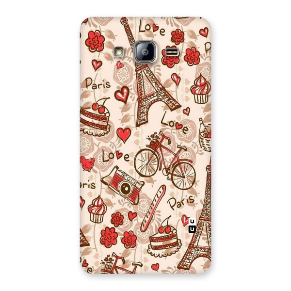 Red Peach City Back Case for Galaxy On5