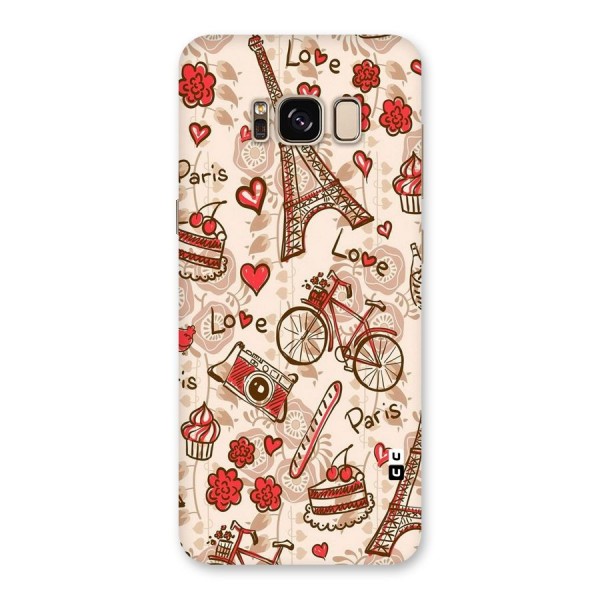 Red Peach City Back Case for Galaxy S8