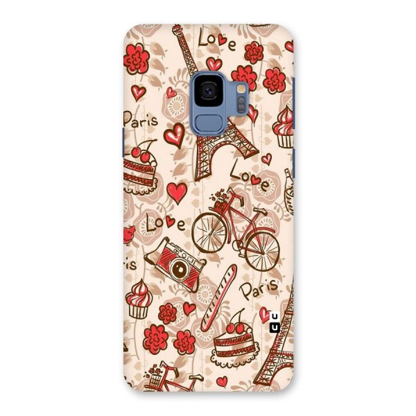 Red Peach City Back Case for Galaxy S9