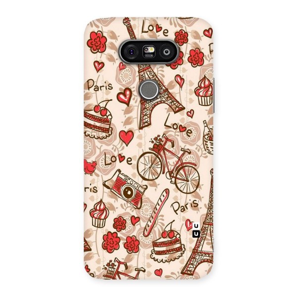 Red Peach City Back Case for LG G5