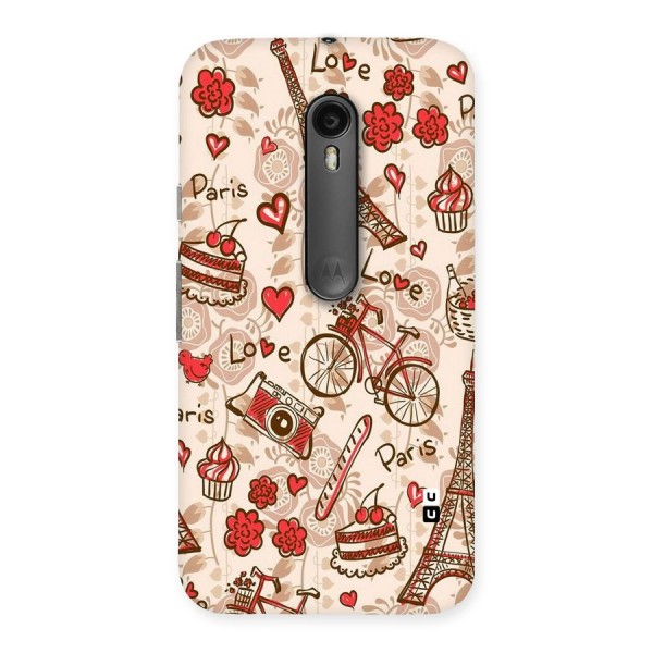 Red Peach City Back Case for Moto G3