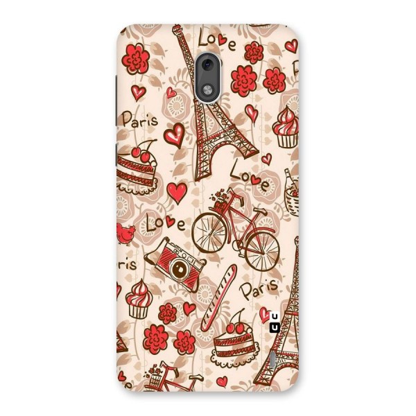 Red Peach City Back Case for Nokia 2