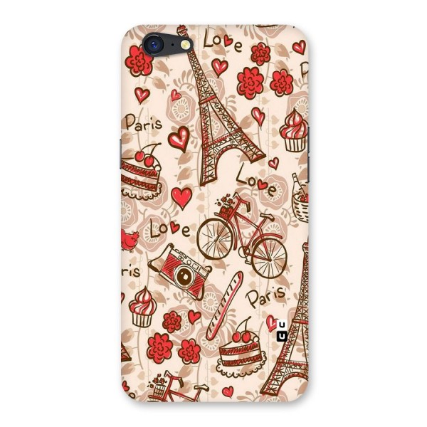 Red Peach City Back Case for Oppo A71