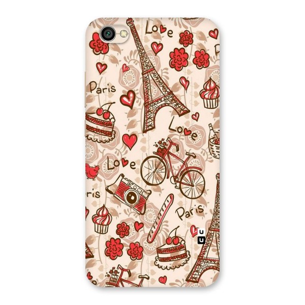 Red Peach City Back Case for Redmi Y1 Lite