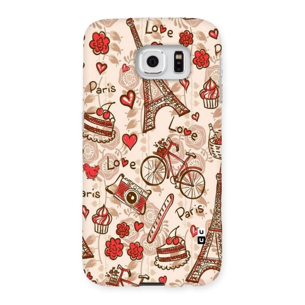 Red Peach City Back Case for Samsung Galaxy S6